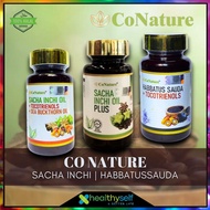 CONATURE SACHA INCHI PLUS | SACHA INCHI + TOCOTRIENOLS+ SEABUCKTHORN | HABBATUS SAUDA + TOCOTRIENOLS