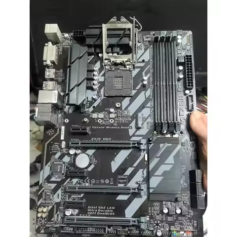 used for GIGABYTE Z370 HD3 Used Board With I/O Shield LGA1151 ATX Support 8th 9th Gen CPU DDR4