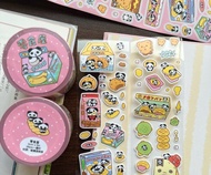 【可愛熊貓】韓繫手帳拼貼切膜膠帶