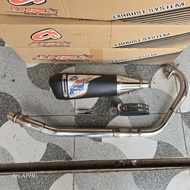 AHRS F4 hexacone MAX PRO stainless SATRIA FU 150 CARBONknalpot
