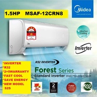 (NEW) Midea AIRCOND 1.5HP MSXS-13CRDN8 Forest Series Standard Inverter Wall R32