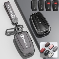 Genuine Leather Zinc Alloy 5D Car Smart Remote Key Fob Case Cover Shell Holder Protector Keychain Fo