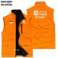 Shopee Food Outdoor Vest Shopee Food Men's Hiking Vest, Shopee Food Courier Vest