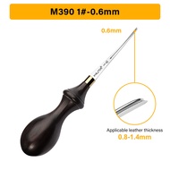WUTA Leather Edge Beveler Pro Skiving Craft Work Tools M390/DC53 Die Steel Ebony Handle Cutter Edger