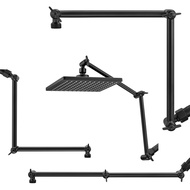 Shower Head Extension Arm, 16'' Solid Brass Extension Extra Long Extender With Locking Set Screw, Ri