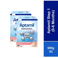 [Bundle of 2] Aptamil Step 1 Infant Milk Formula 0-6 months 600g