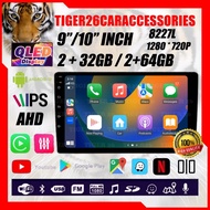9" / 10.1" Inch Car Android Player 2 RAM + 32GB / 64GB 8227L 1280*720P IPS Carplay AHD QLED DSP WIFI
