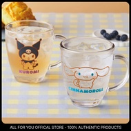[CORELLE X SANRIO] Glass Mug 380ml - Kuromi, Cinnamoroll