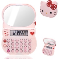 Cute Makeup Mirror Calculators, Basic Desktop 8 Digit with Large LCD Display and Sensitive Button, M