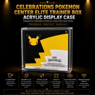 Pokemon Centre Celebrations ETB Acrylic Display Case Pokemon Card Board Game