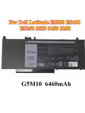 Battery Compatible G5M10 for Dell Latitude E5550 E5450 E5250 5550 5450 5250 3150 3160 8V5GX R9XM9 1K