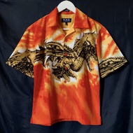 KAD DRAGON SHIRT LIKE JNCO (RARE ITEM) - KEMEJA DRAGON - KEMEJA Y2K - KEMEJA VINTAGE - KEMEJA JNCO -