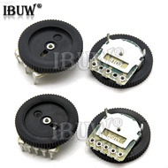 10pcs Double Gear tuning potentiometer B102 B103 B203 B503 B1K B10K B20K B50K 3Pin 5Pin 16*2mm Dial 