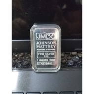 Silver Bar 999 JM 1 Oz