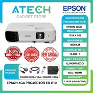 Epson EB-E10 3LCD Projector (XGA 1024 x 768, 3600 lumens , Contrast15000:1 , Lamp Life 12,000 Hour E