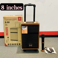 [ESSVE] 6000W High-Power Wooden Bluetooth Speaker 12-Inch Outdoor Karaoke Party Bass Speaker With Wi