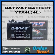 ℡ ∲ ◶ DAYWAY BATTERY YTX4L for mio i 125 / skydrive/ beat / smash / sniper / wave