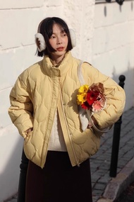 odd maker葫蘆絎線短款羽絨服女冬季棉衣棉服保暖百搭長袖外套