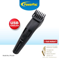 PowerPac Cordless Hair Cutter, Smooth &amp; Precise Cut with USB charge (PP2228)