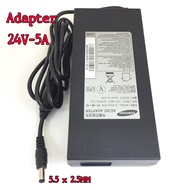 ถูกที่สุด!!! Adapter 24V 5A อะแดปเตอร์24V-5A Samsung หัว 5.5 x 2.5MM ##ที่ชาร์จ อุปกรณ์คอม ไร้สาย หูฟัง เคส Airpodss ลำโพง Wireless Bluetooth คอมพิวเตอร์ USB ปลั๊ก เมาท์ HDMI สายคอมพิวเตอร์