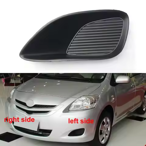 For Toyota Vios 2008 2009 2010 2011 2012 2013 Fog Lamp Shell Front Bumper Grille Driving Lamp Cover 