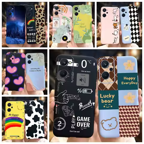 For Realme 9 4G Case RMX3521 Popular Patterns Silicone Phone Cover For OPPO Realme 9i 4G 5G RMX3612