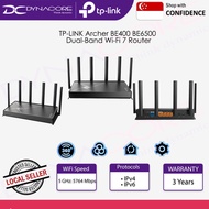 TP-LINK Archer BE400 BE6500 Dual-Band Wi-Fi 7 Router