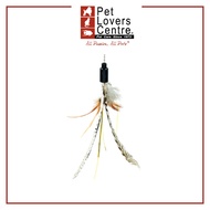 AMY N CAROL Cat Teaser - Long Stick With Feather (Yellow)