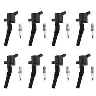 8 Ignition Coil + Platinum Spark Plug Fit for Ford F150 Lincoln Navigator 4.6L DG508