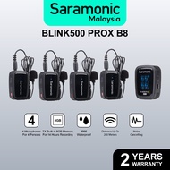 Saramonic Blink 500 ProX B8 4-Person Wireless Clip-On Mic System with On-Board Recording, N/C and La