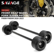SAV Motorcycle Front Fork Axle Slider For BMW F900R F900XR F 900R 900XR 900 R XR Rear Swingarm Crash