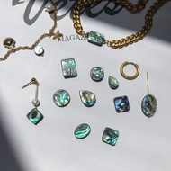 Opal Shell Abalone Shell pendant 1pc