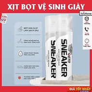 Chai Xịt Tạo Bọt Tuyết Làm Sạch Giày Dép SNOKER 300ml Giặt Giày Khô, Làm Sạch
