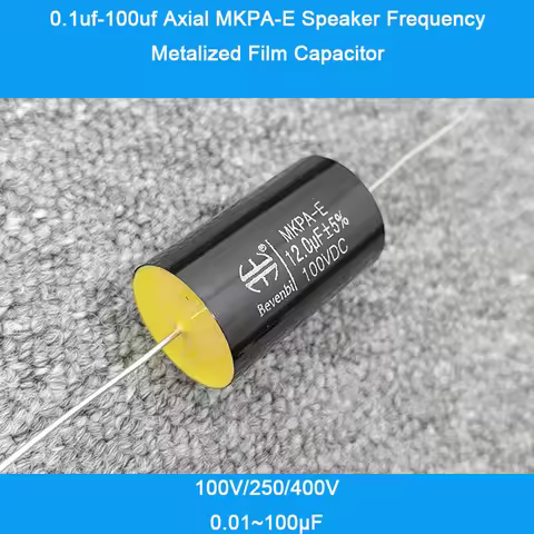 Bevenbi MKPA-E Axial Speaker Frequency Metalized Film Capacitor 100/250/400V 0.1uf-100uf