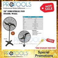 PROTOOLS HEAVY DUTY 26inch INDUSTRIAL FAN STAND/WALL FAN KIPAS KUAT
