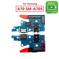 For Samsung A70 SM-A705 usb Charging board Charging Port Flex Cable Charging Dock connector micropho