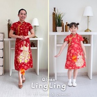 [Anak-Dewasa] Lingling Qipao, Cheongsam dress imlek 2025 2026 anak perempuan 1 2 3 4 5 6 7 8 9 10 11