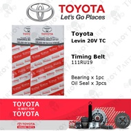 Toyota 100K Timing Belt Kit Set 13568-16030 for Levin 20V (Silver / White Top) TC TwinCam DOHC AE111