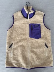 Patagonia classic Retro-X vest 紫色邊背心 女裝L size
