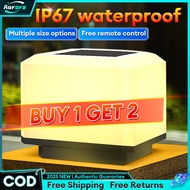 Solar Gate Light Outdoor Lighting Pillar Light Outdoor Waterproof Solar Gate Light IP67 Lampu Pagar 