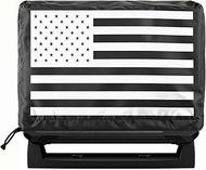 Toughnics Upgraded 420D Oxford Fabric 7 Inch Fish Finder Cover for Lowrance & Humminbird | Silver-Co