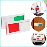 2 Pcs Conference Slider Sign Engaged Vacant Door Meeting Room Available Desk Availability Indicator 