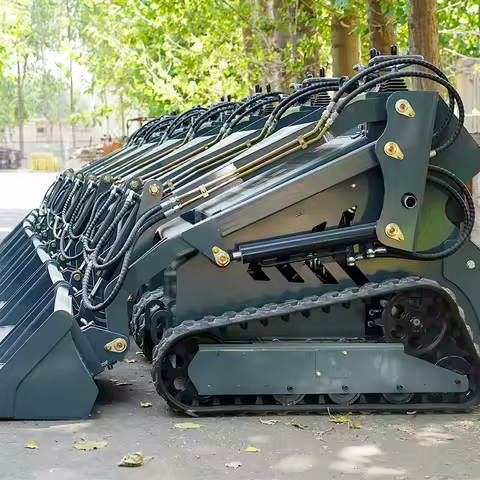 EPA CE Small Skid Steer Loader Customized Minicargador400 500kg Agriculture Loader with Plow Skid St