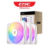 Anttec P12 12CM PWM ARGB White 3 in 1 Pack with ARGB & PWM 1-to-3 Splitter Cables