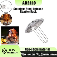 Non stick Roast chicken grill rack with Stainless Steel pan for Outdoor BBQ Camping Kitchen Supply