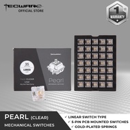 Tecware Pearl Mechanical Switches, 35 pcs [4 Color Switches]