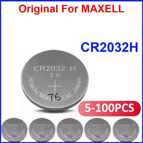 5-100PCS Original For MAXELL CR2032H 240mAh 3V Button Battery Computer Motherboard Battery Replaces