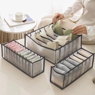 8. Mesh Compartment Underwear Storage Box Wardrobe Drawer Storage Handy Tool Organizing Bag Socks Un