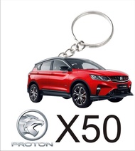 proton x50 red keychain 2D  blue  white