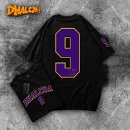 DHALCIM NUMBER 9 T-SHIRT FUL COTTON 24S | DHALCIM APPAREL NUMBER 9 T-SHIRT, NUMBER 9 T-SHIRT, LETTER